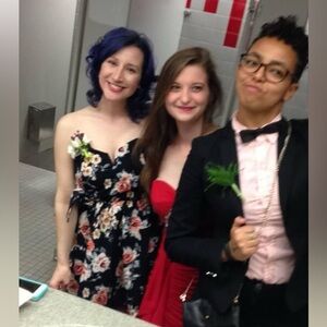 Lulu’s Rose Buddy Buddy Strapless Black Floral Print Dress, Medium